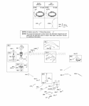 Alternator Controls Electric Starter Governor Spring Ignition Diagram and Parts List for 281H07-0384-B1  Briggs and Stratton Engine